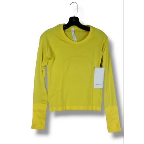 Lululemon Swiftly Tech Long Sleeve 2.0 Race Length Activewear Shirt Size 6