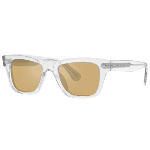 Oliver Peoples V5393U 11010F 54 Crystal/mustard Rectangular Men`s Sunglasses