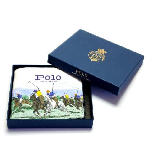 Polo Ralph Lauren Men`s Equestrian Polo Player Print Canvas Billfold Wallet