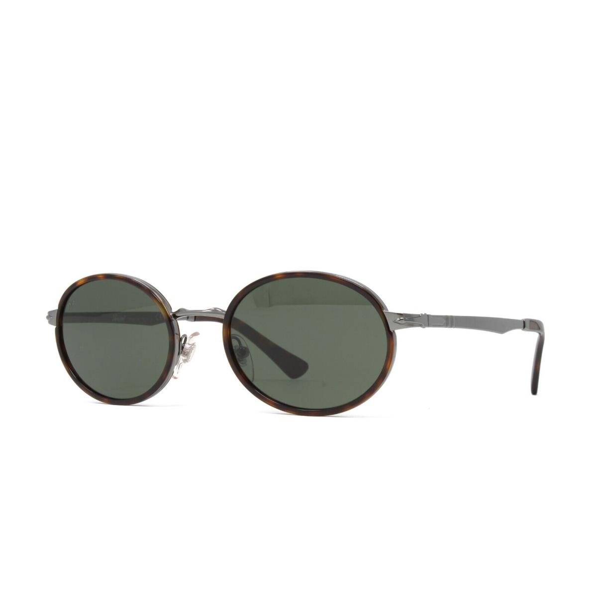 Persol Men`s Sunglasses PO2457S 51331 Gunmetal 52mm Green Crystal Lens