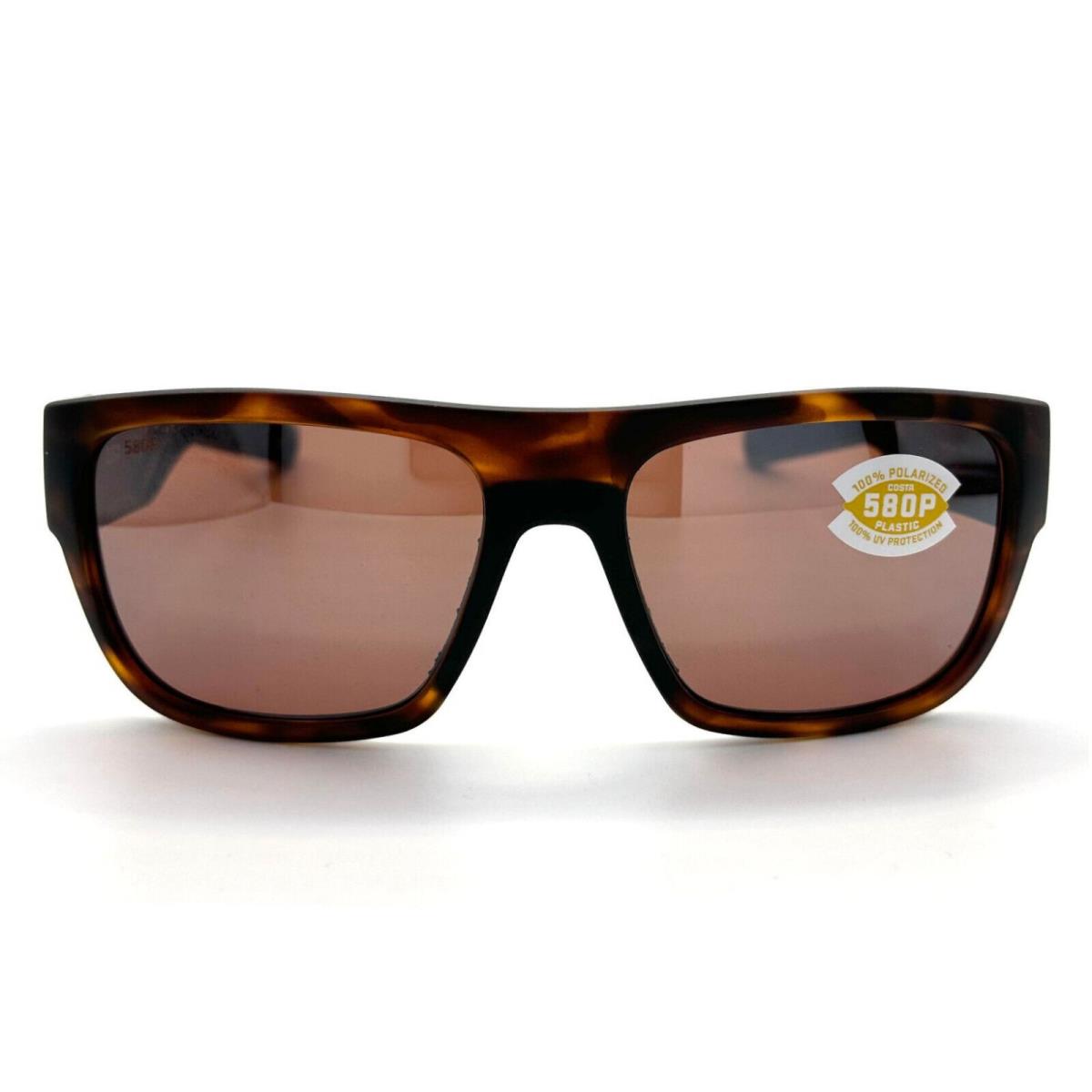 Costa Del Mar Sampan Sunglasses Matte Tortoise/copper Silver Mirror 580Plastic