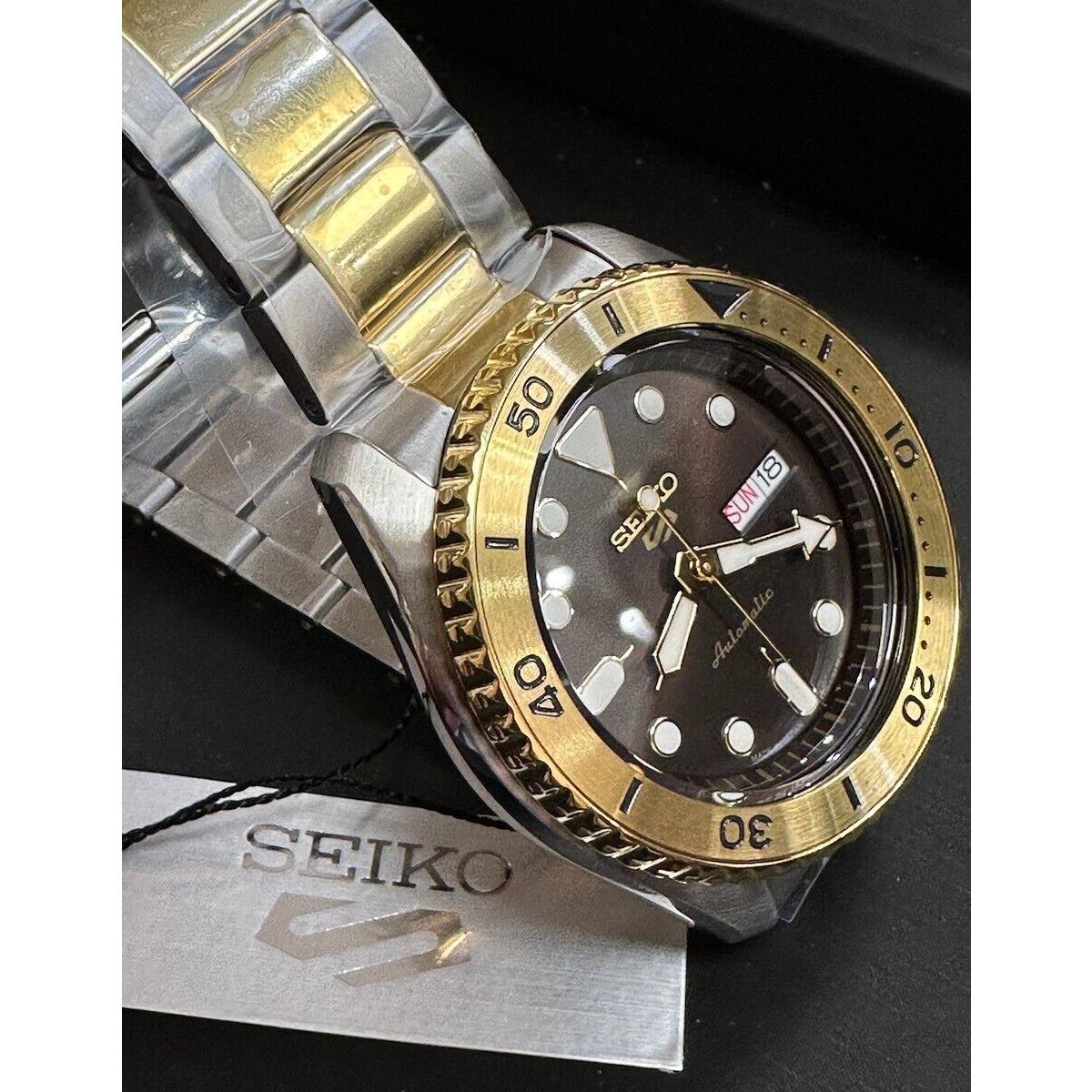 Seiko 5 Five Sport Automatic Two Tone SRPK24J8 Made IN Japan