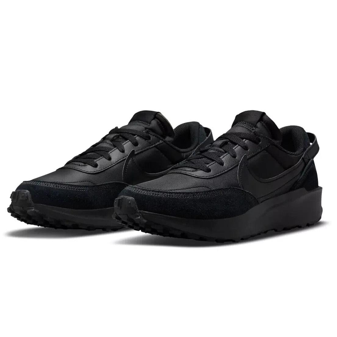 Nike Waffle Debut Mens Size 11 Shoes DH9522 002 Triple Black - Black