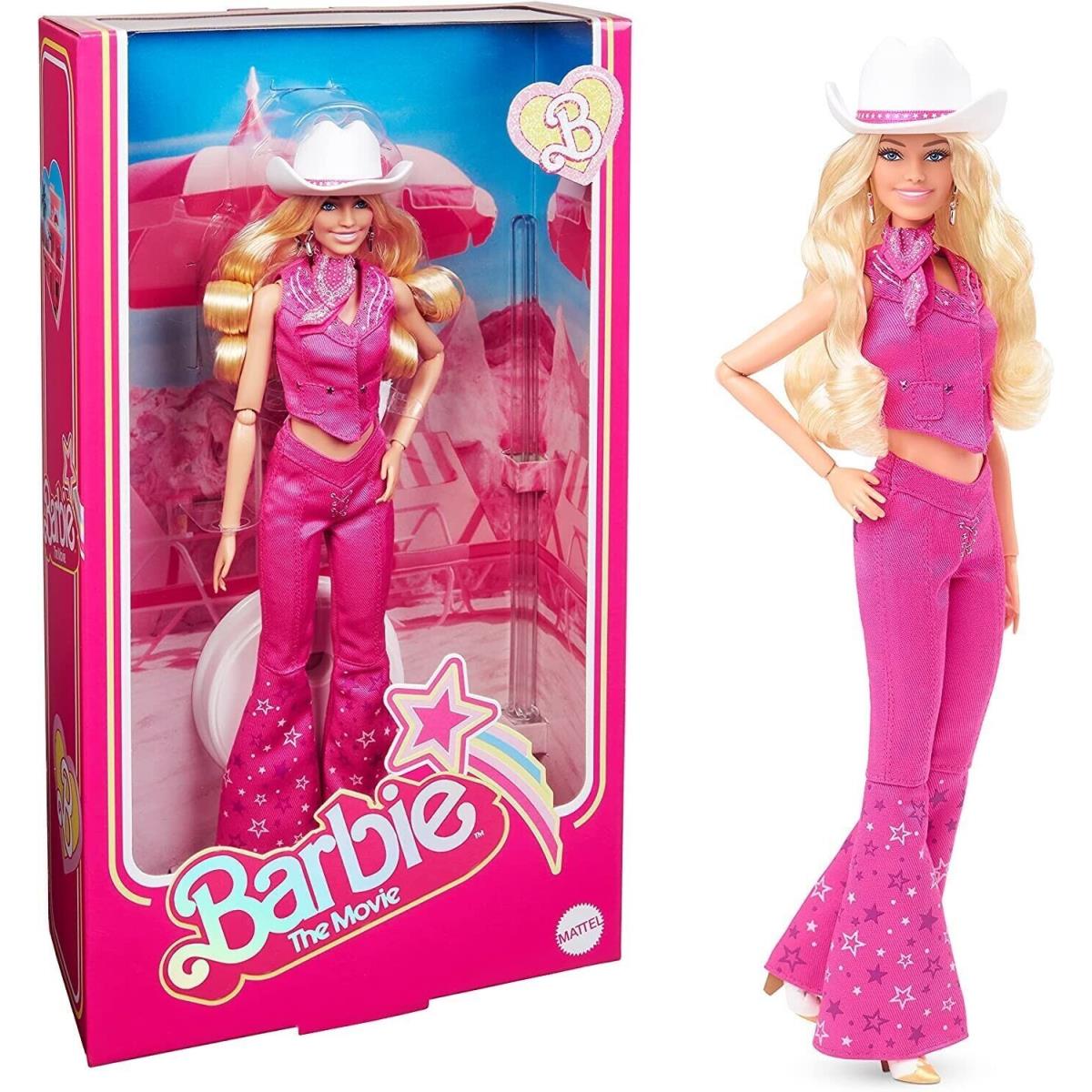Ship Now Barbie The Movie Doll Margot Robbie As Barbie In Pink Western Outfit