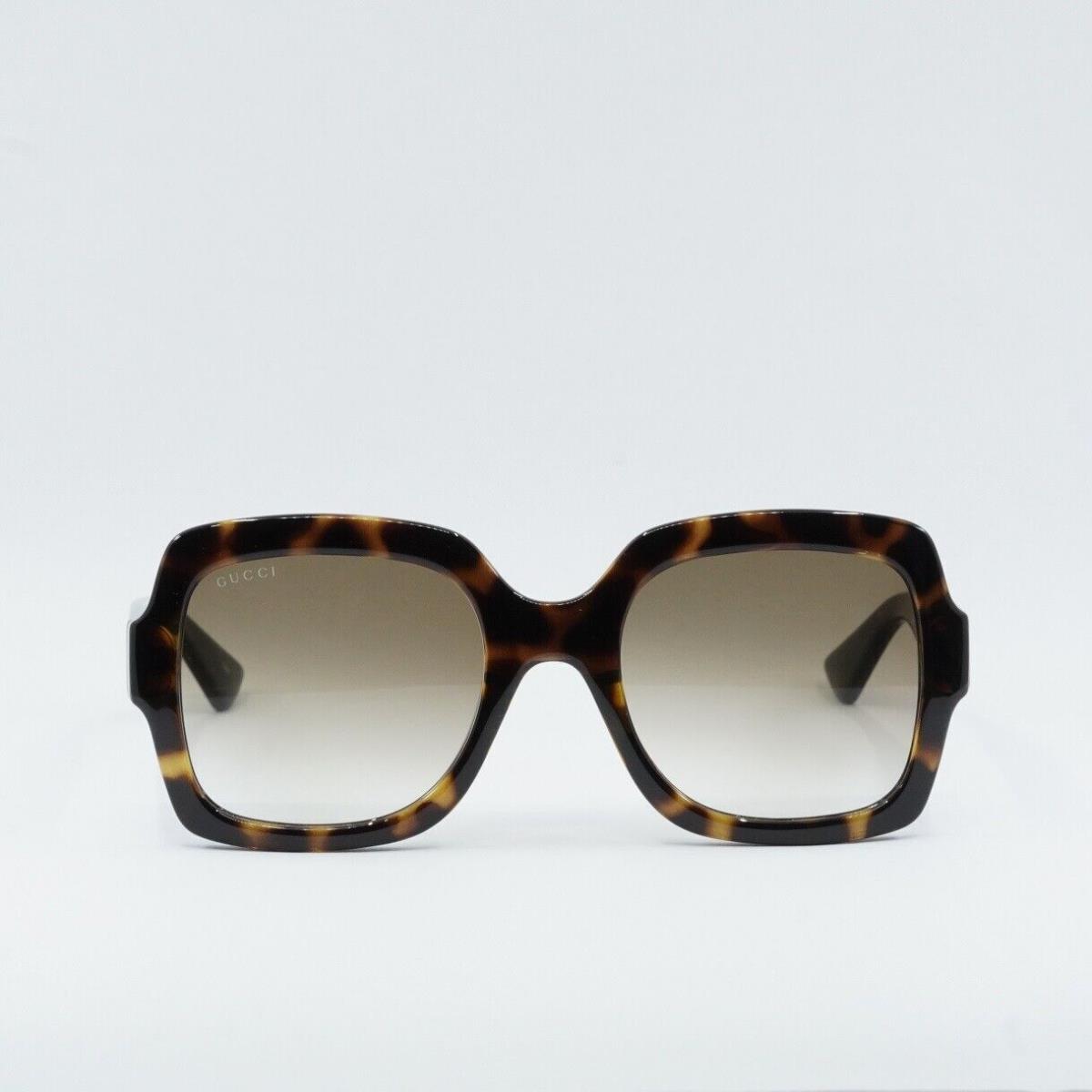 Gucci GG1337S 003 Dark Havana/gradient Brown 54-22-140 Sunglasses - Frame: Dark Havana, Lens: Gradient Brown, Code: 003