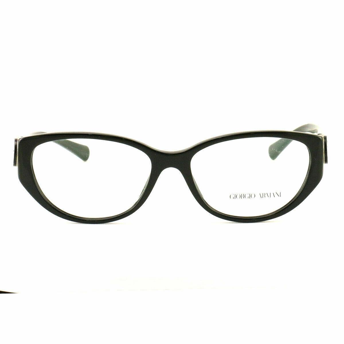 Giorgio Armani AR7020 5017 Black Bold Cat Eye Eyeglasses Frame 55-16-135 Italy
