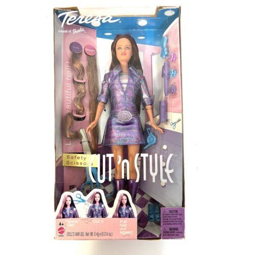 Barbie- Cut `n Style Teresa- Mattel Nib- 2002