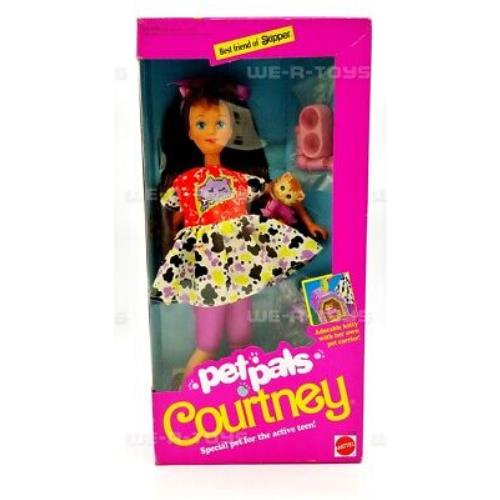 Pet Pals Courtney Barbie Doll w/ Kitty Accessories 1991 Mattel 2710