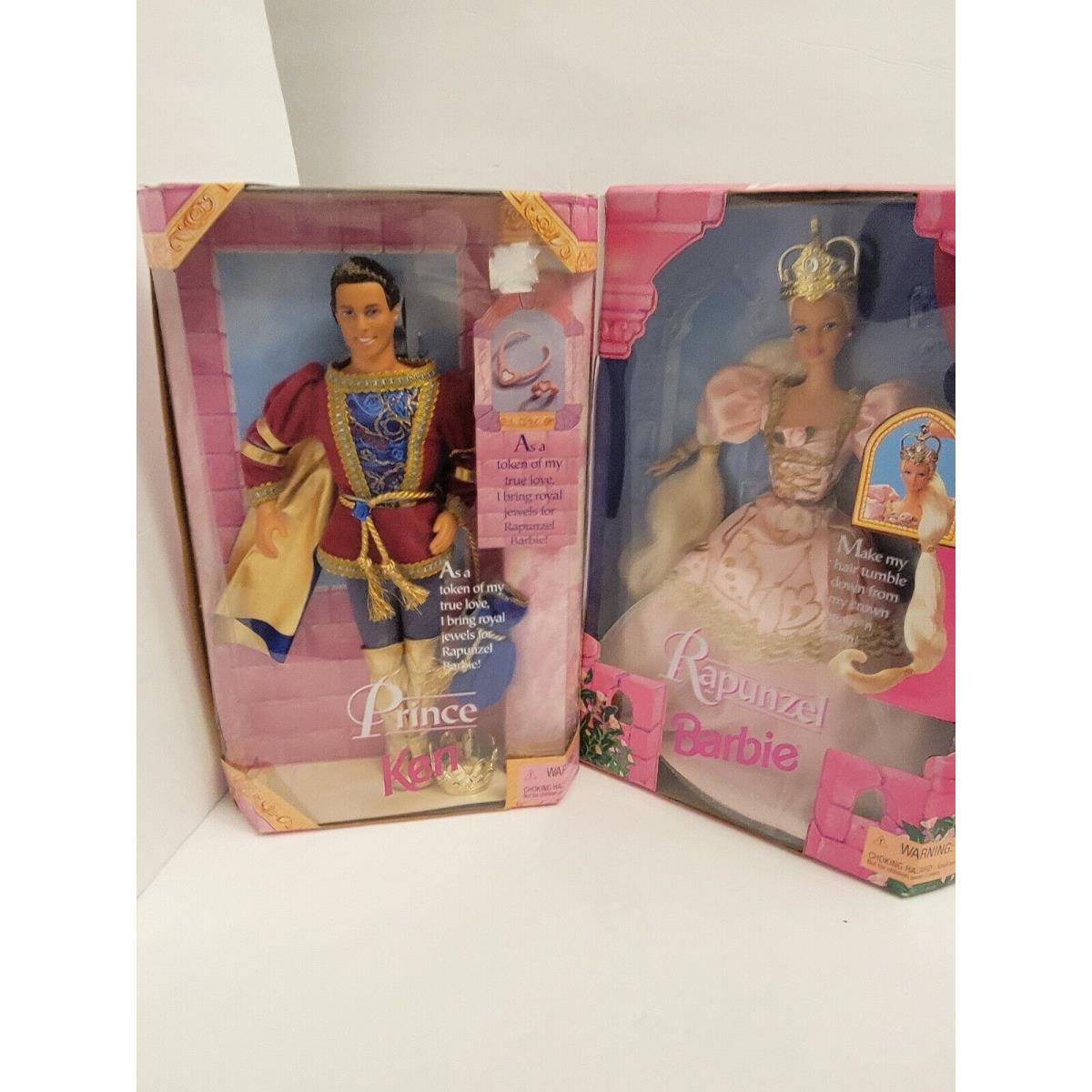 Rapunzel 1997 Barbie Doll Collectible 17646 and Prince Ken