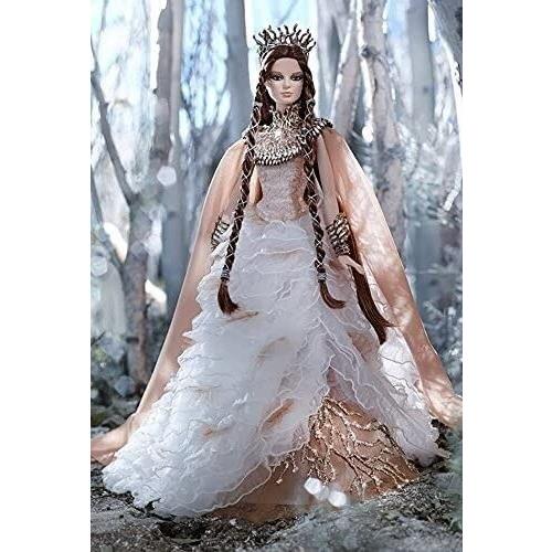 Barbie Gold Label Collection 2014 Lady of The White Woods Limited Edition CGK94 - Doll Hair: Brown, Doll Eye: Blue