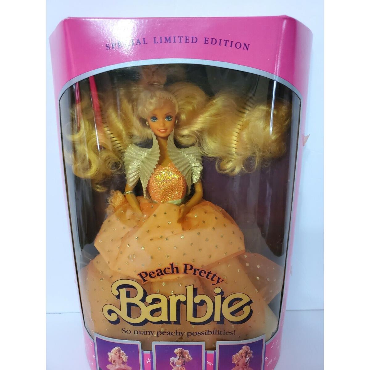 1989 Peach Pretty Barbie Doll Mattel Special Limited Edition Change Around Gown