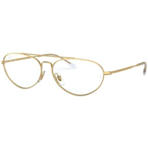 Ray-ban Unisex Eyeglasses Shiny Gold Metal Frame Ray Ban 0RX6454 2500