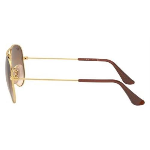 Ray-Ban sunglasses  - Frame: Gold, Lens: Brown Gradient Dark Brown, Model: 1