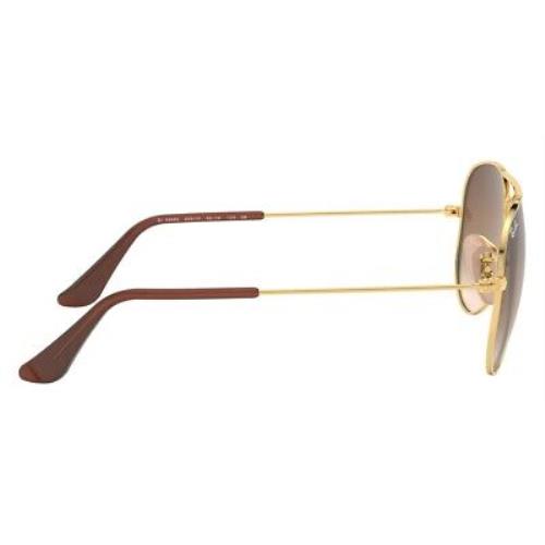 Ray-Ban sunglasses  - Frame: Gold, Lens: Brown Gradient Dark Brown, Model: 3