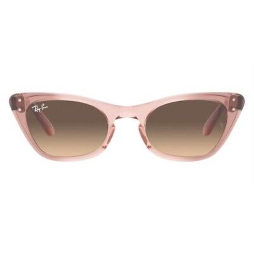 Ray-ban Miss Burbank 0RJ9099S Sunglasses Kids Pink Cat Eye 45 - Frame: Pink, Lens: Light Yellow Gradient Grey, Model: Brown Gradient Rose