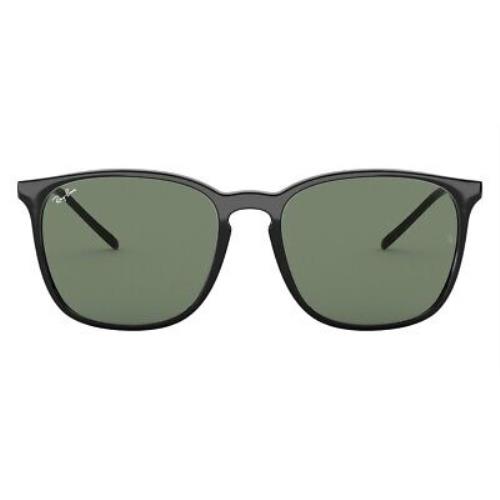 Ray-ban 0RB4387F Sunglasses Unisex Black Square 55mm