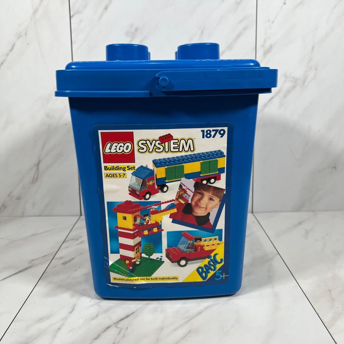 Lego System 1879 - 5+ City Basic Building Set Blue Bucket 1992