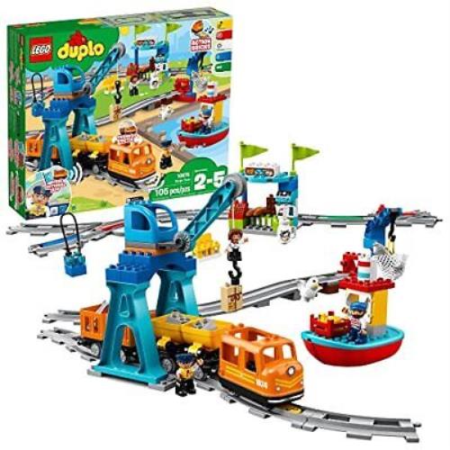 Lego Duplo Town Cargo Train Set 10875 with Sound Light