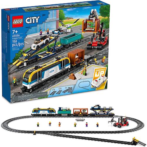 Lego City Freight Train Set 60336 Remote Control Toy For Kids Aged 7 Plus