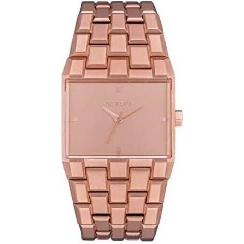 Nixon A1262-897 The Ticket Rose Gold Tone Bracelet Band Womens Watch