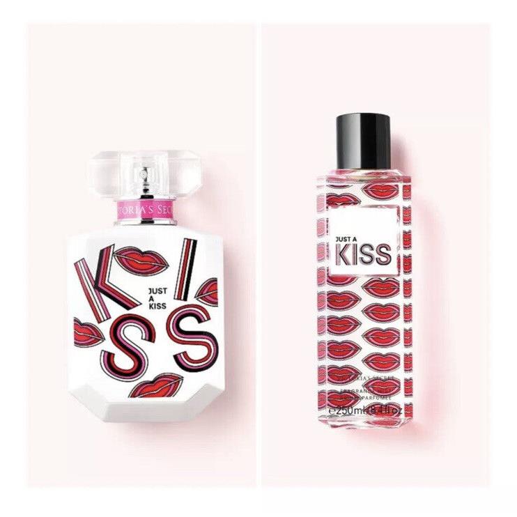 Victoria`s Secret Just A Kiss Eau de Parfum 3.4 Fl.oz. and Fragrance Mist