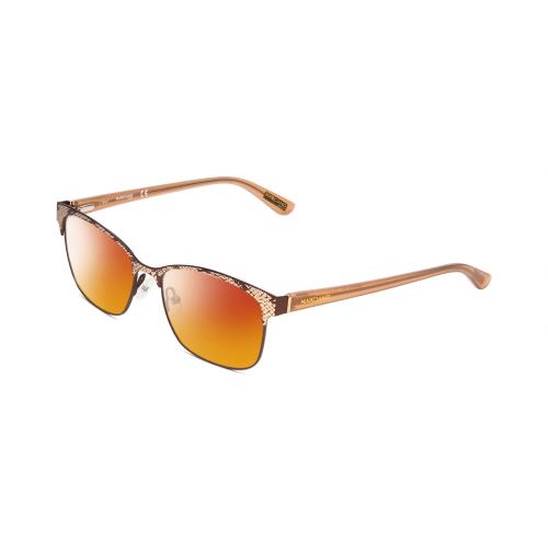 Guess by Marciano GM0318 Lady Polarized Sunglasses Snakeskin Brown Rose 52 mm Red Mirror Polar