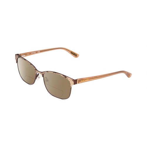 Guess by Marciano GM0318 Lady Polarized Bifocal Sunglasses Snake Skin Brown 52mm Brown