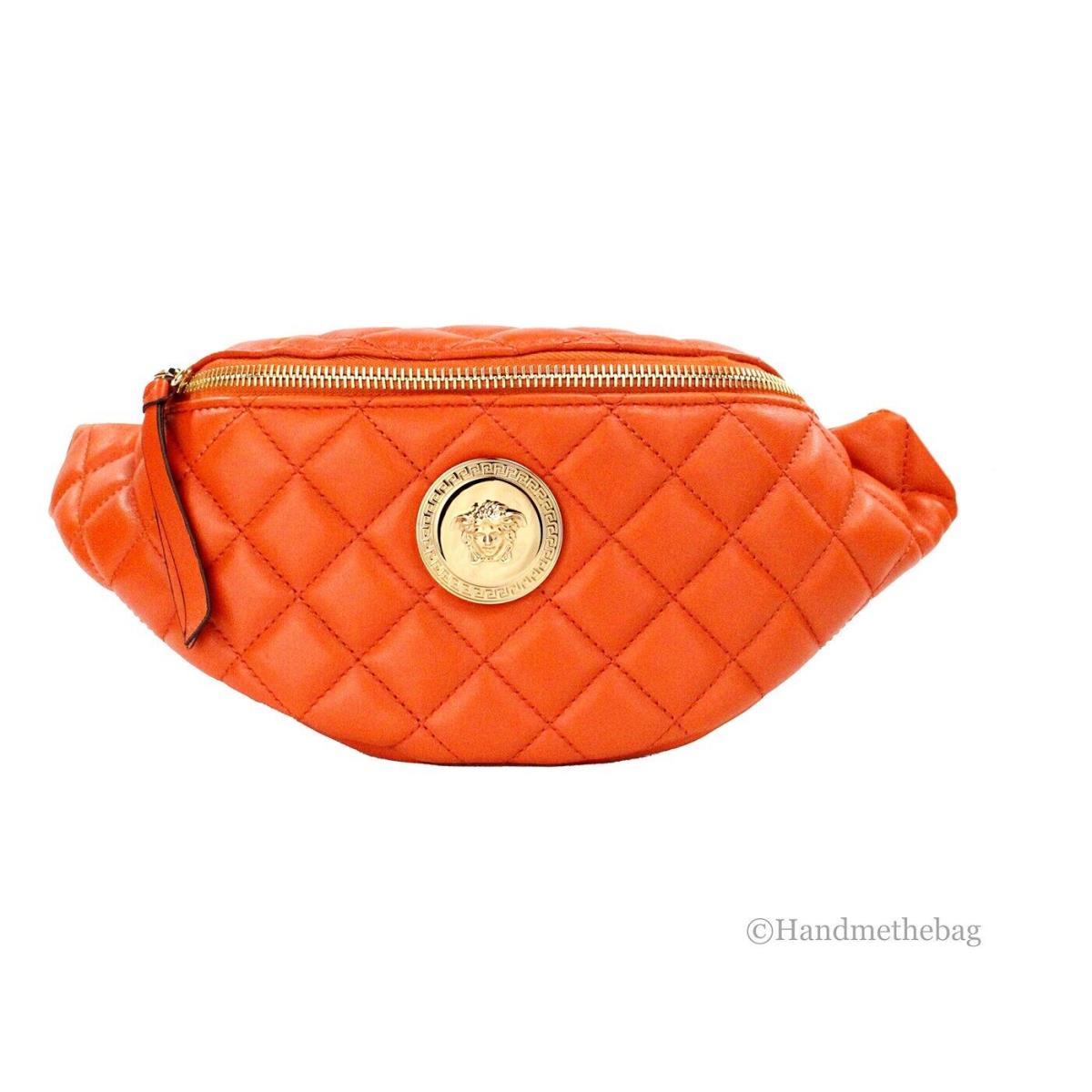 Versace quilted belt on sale bag