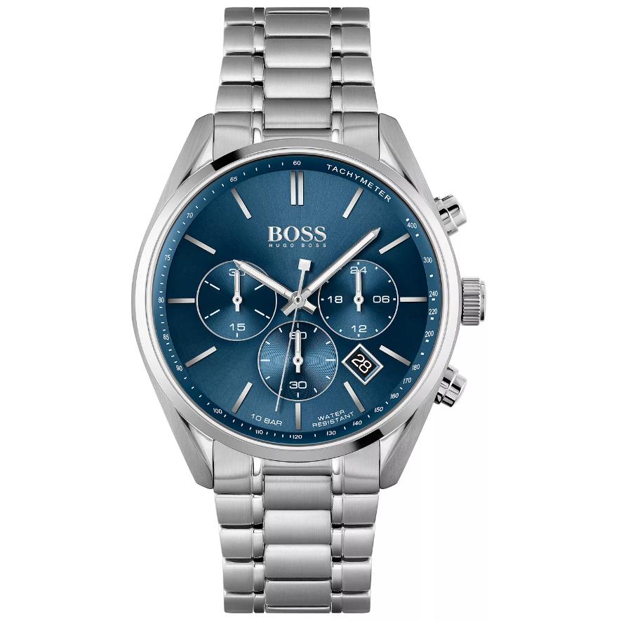 Hugo Boss Hugo Men`s Chronograph Champion Stainless Steel Bracelet Watch