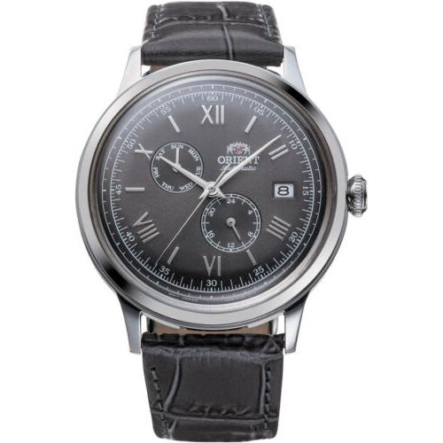 Orient Men`s RA-AK0704N10B Classic Bambino V8 41mm Manual-wind Watch - Dial: Gray, Band: Silver Tone, Other Dial: Grey