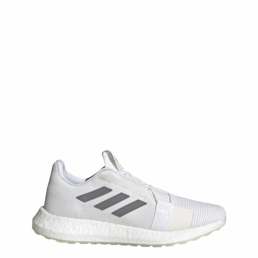 Adidas Women`s Senseboost Go Running Shoe EG0944 White/grey Size 11M