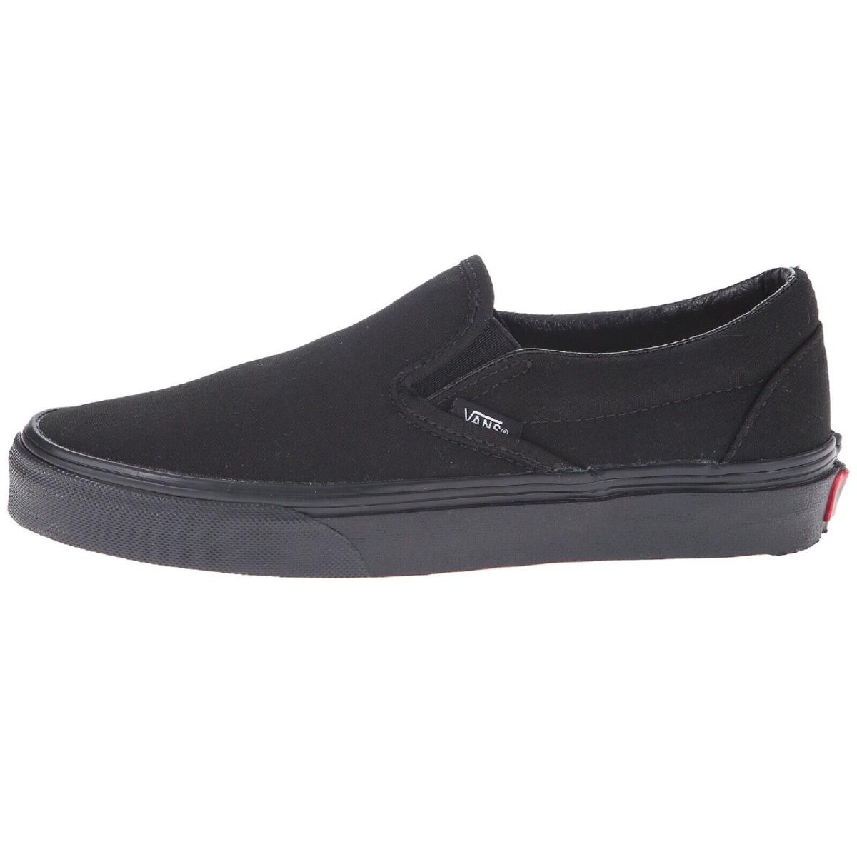 Vans Adult Unisex Classic Skate Shoes Slip-on Black/black VN000EYEBKA - Black