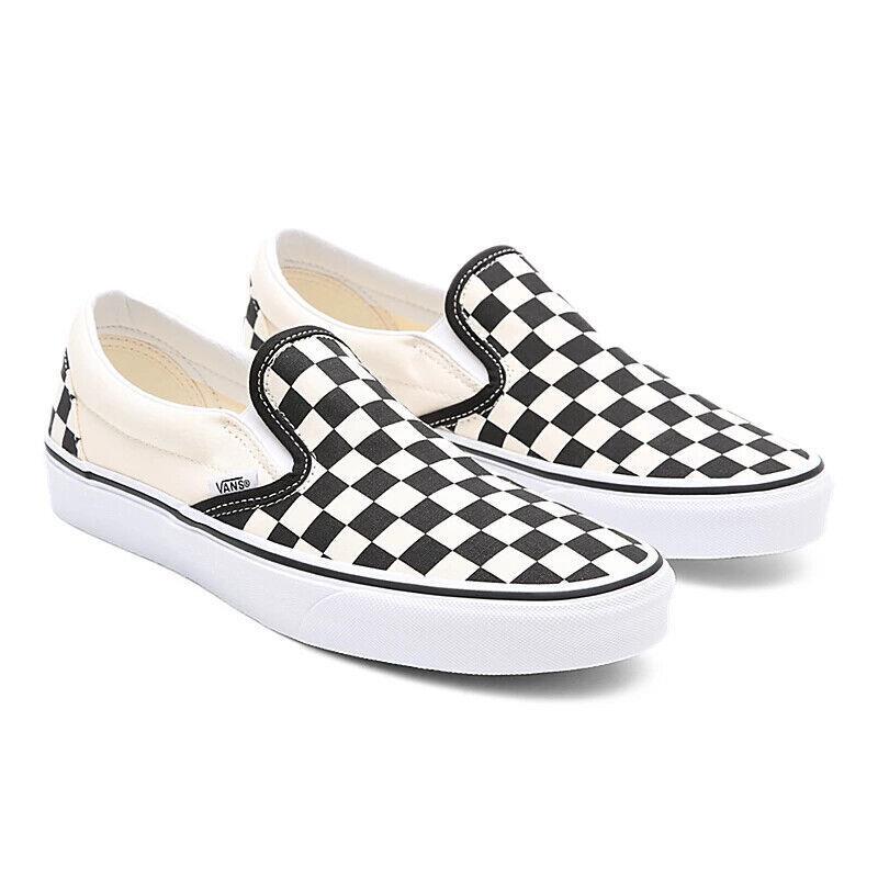 Vans Classic VN000EYEBWW Men`s Black/white Checkerboard Skate Shoes NR1890 9.5