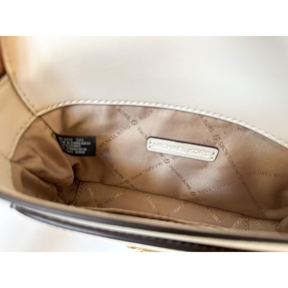 Michael Kors Sloan Editor Small Flap Belt Bag Fanny Pack Clutch Leather  LIGHT CREAM - Michael Kors bag 