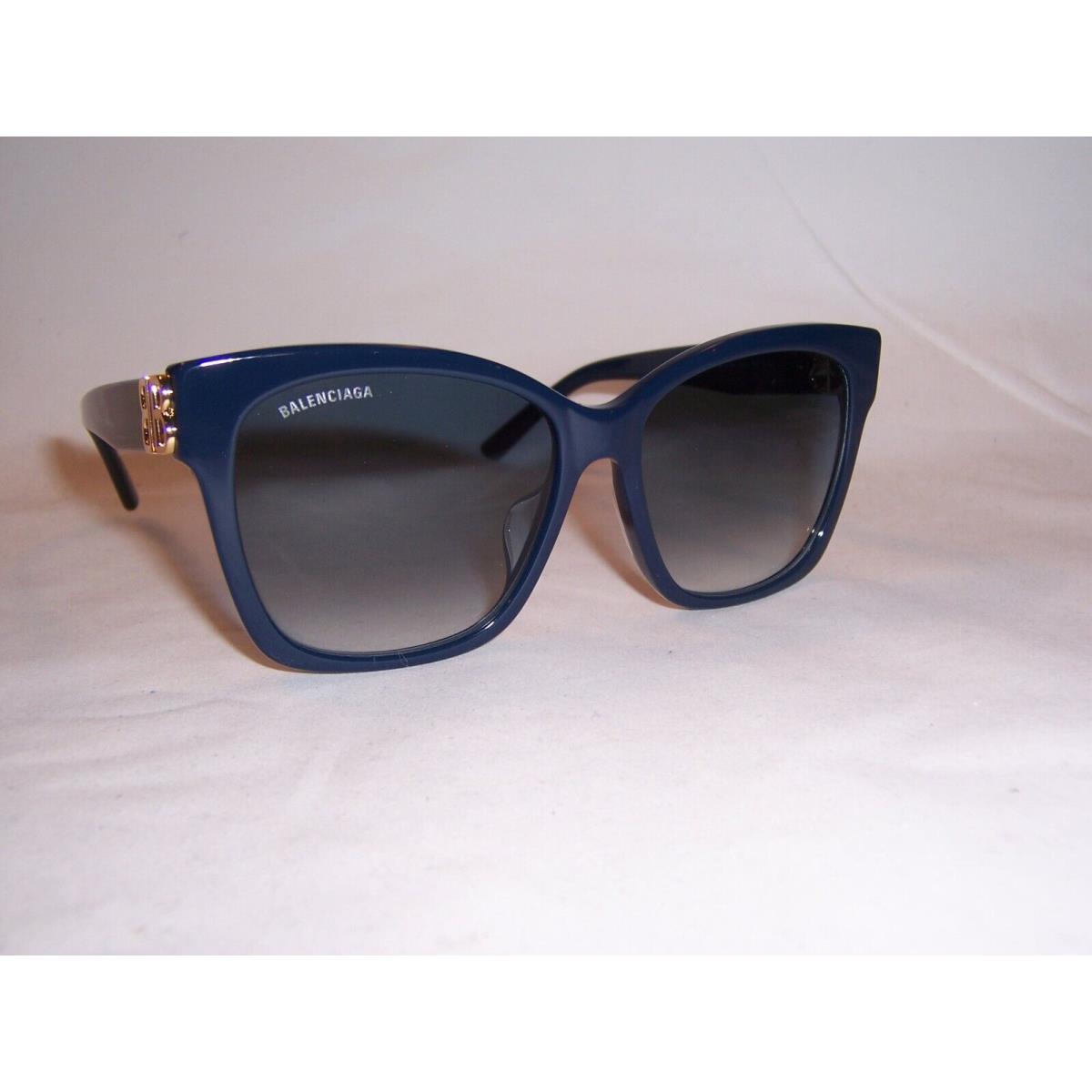 Balenciaga Sunglasses BB 0102SA 005 Blue/blue 57MM 0102