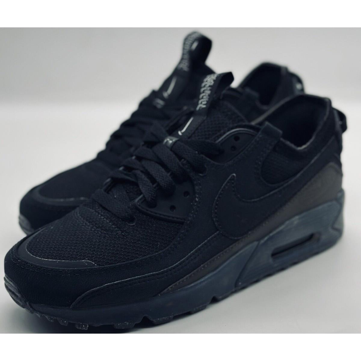 Nike Air Max Terrascape 90 Triple Black Blackout DQ3987-002 Men`s Size 8.5 - Black