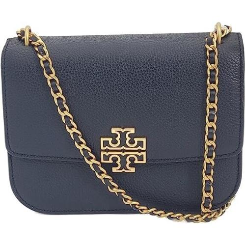 Tory Burch 140987 Britten Black with Gold Hardware Womens Small Shoulder Bag