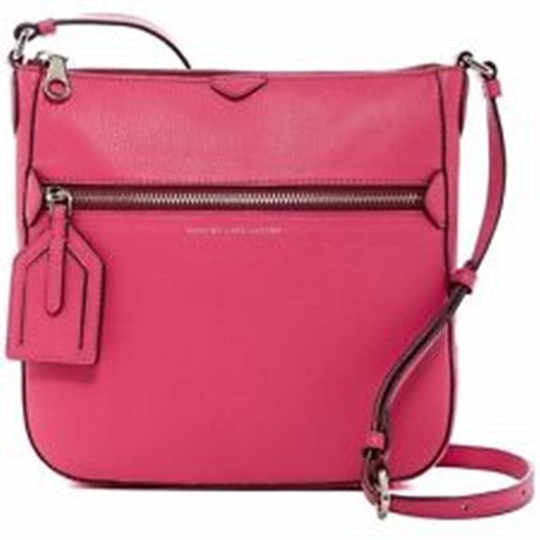Marc BY Marc Jacobs Globetrotter Kit Calley Leather Begonia Crossbody Bag