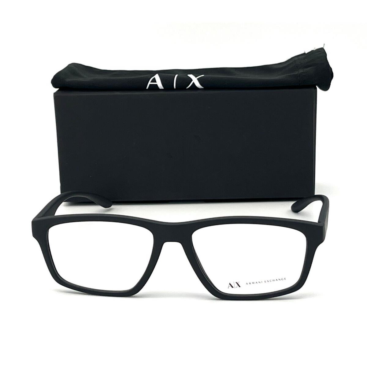 Armani Exchange AX3094 8078 Matte Black / Demo Lenses 56mm Eyeglasses