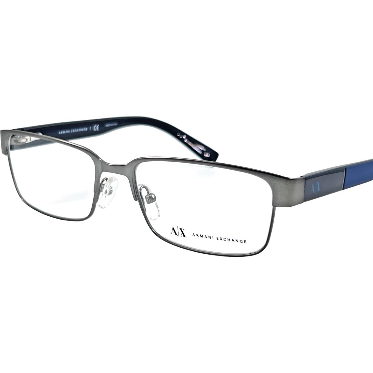 Armani Exchange AX1017 Men`s Metal Eyeglass Frame 6084 Matte Gunmetal 54-17