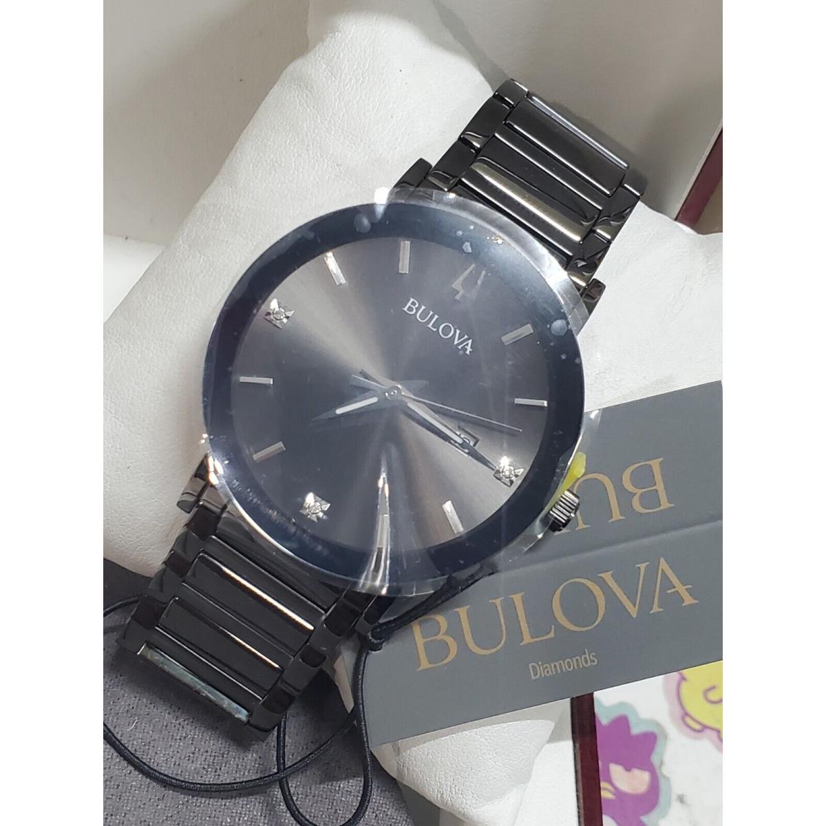 Bulova 98D158 Men`s Gray Watch - Dial: Gray, Band: Gray, Bezel: Gray