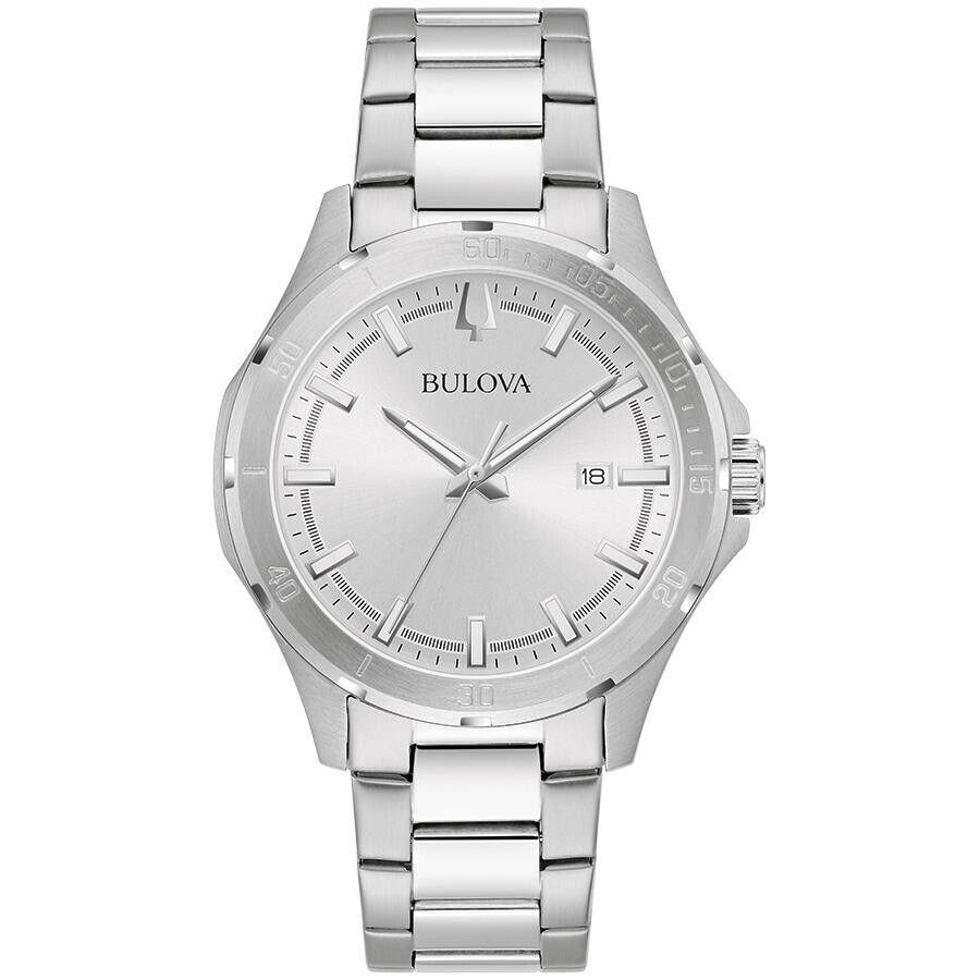 Bulova Men`s Classic Quartz Stainless Steel Date Indicator Watch - 96B376