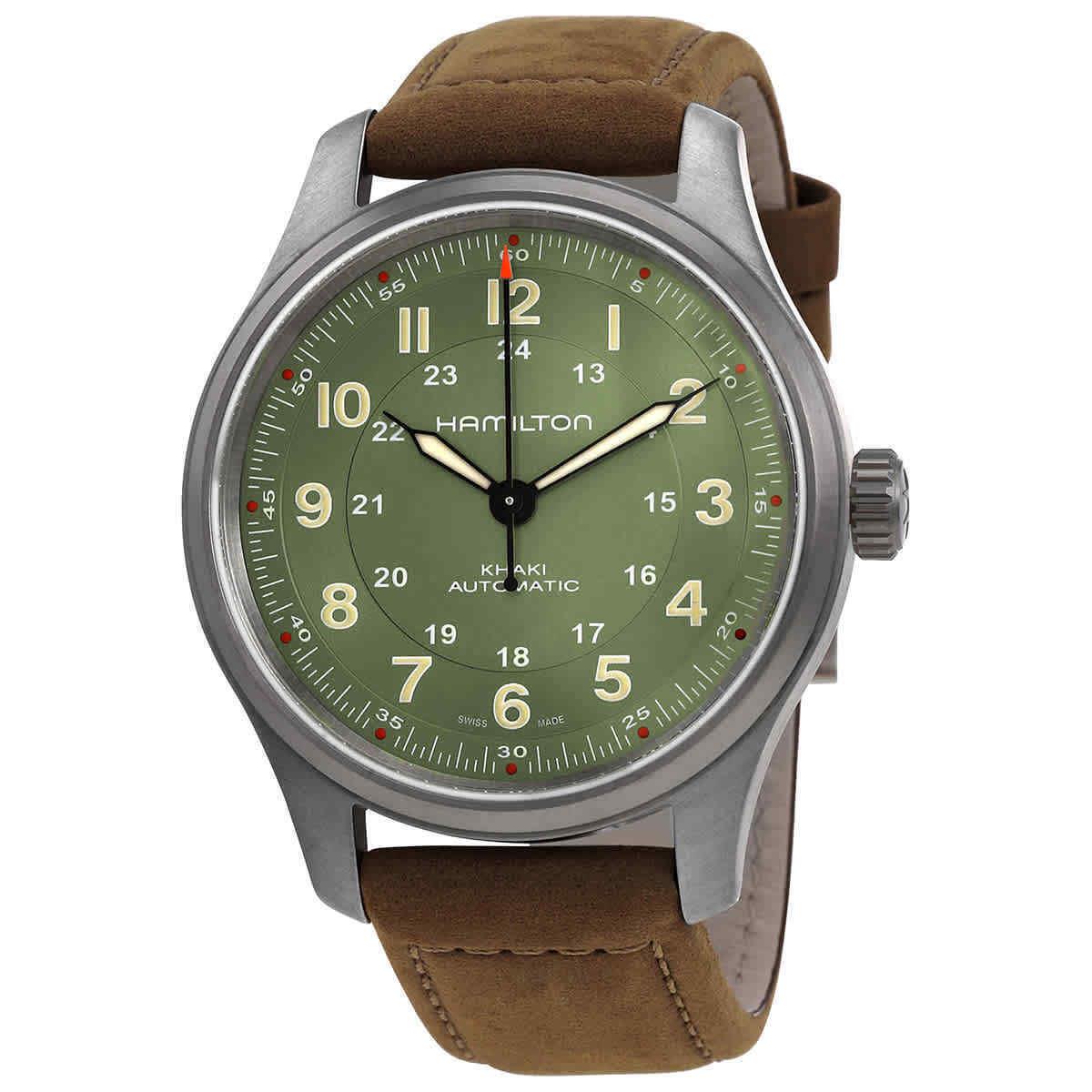 Hamilton Khaki Field Automatic Green Dial Men`s Watch H70545560