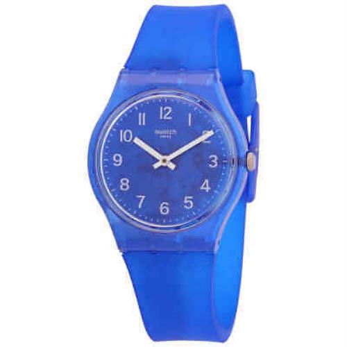 Swatch Blurry Blue Quartz Ladies Watch GL124 - Blue Dial, Blue Band