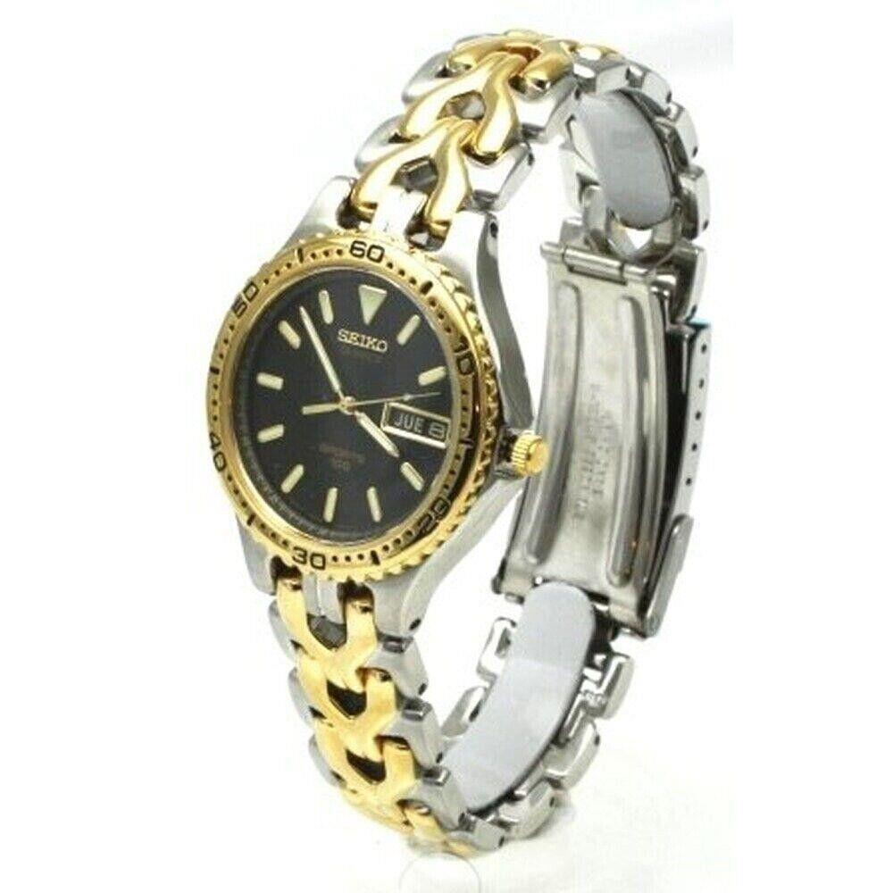 Seiko Two Tone Date 100 m Water Resistant Men`s Watch SGG456