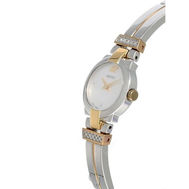 Seiko Two-tone Stainless Steel Mother OF Pearl Dial Women S Watch SUJD34