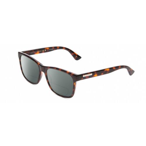 Gucci GG0746S Unisex Polarized Bifocal Sunglasses in Havana Tortoise Gold 57mm