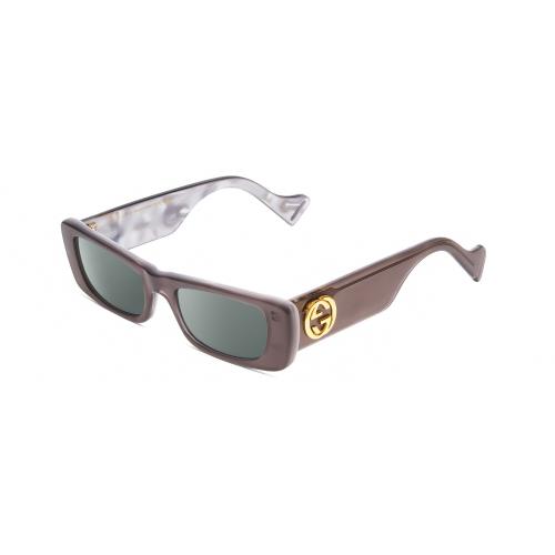 Gucci GG0516S Womens Polarized Sunglasses Grey Marble White Pearl 52mm 4 Options Smoke Grey Polar