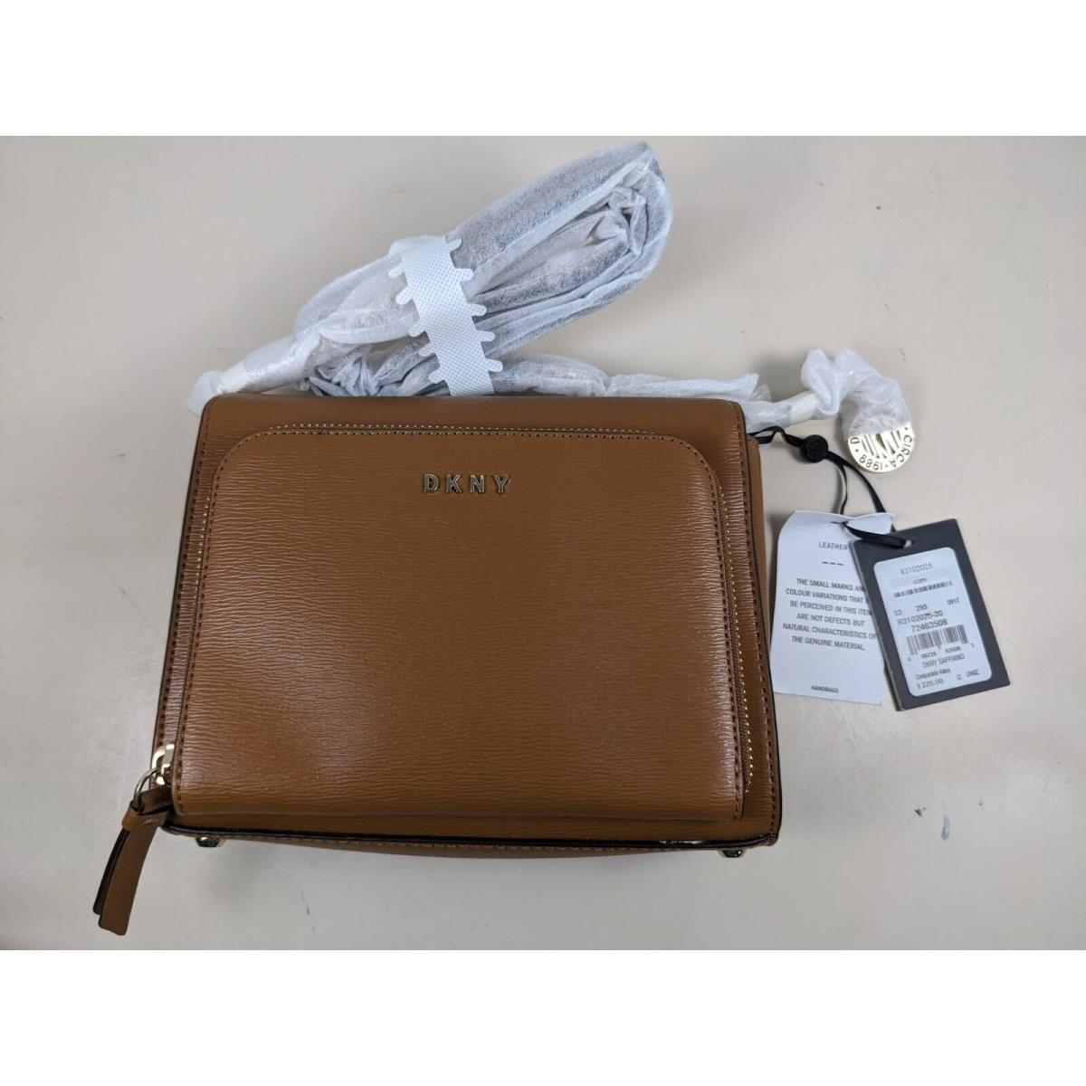 Dkny Women`s Brown Crossbody Bag Cross Body Leather Dust Bag