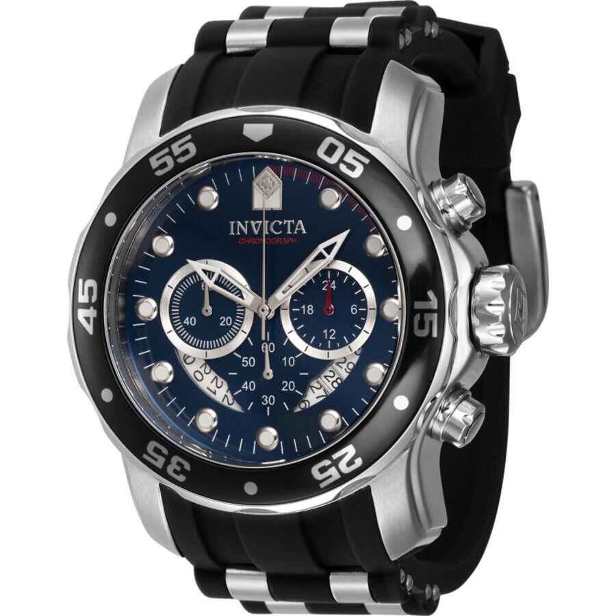 Invicta Pro Diver Chronograph Gmt Quartz Blue Dial Men`s Watch 40476